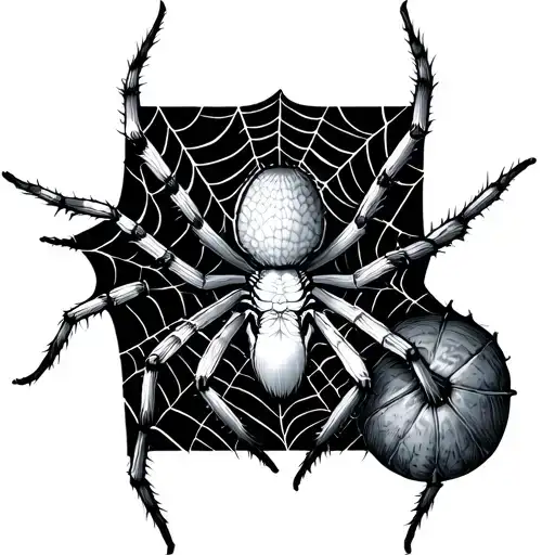 cobwebs and a spider tattoo design idea