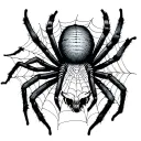 cobwebs and a spider tattoo design idea