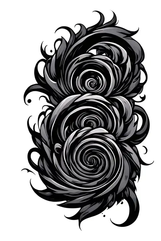 Japanese spirals. tattoo design idea