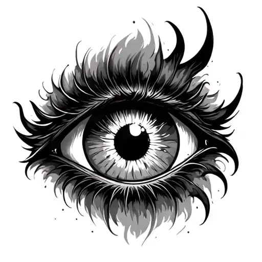 Evil Eye tattoo design idea