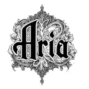 Old english font spelling "Aria" tattoo design idea