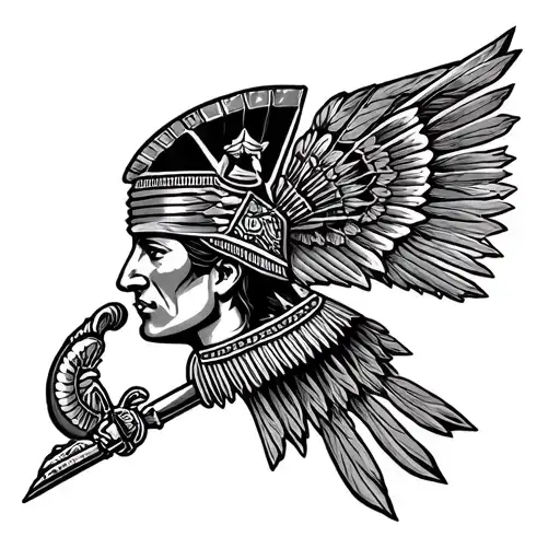 Aztec heritage,  MexicanAmerican bloodline, and 1993 US Marine Corps enlisted,  Mexican revolution independence tattoo c tattoo design idea
