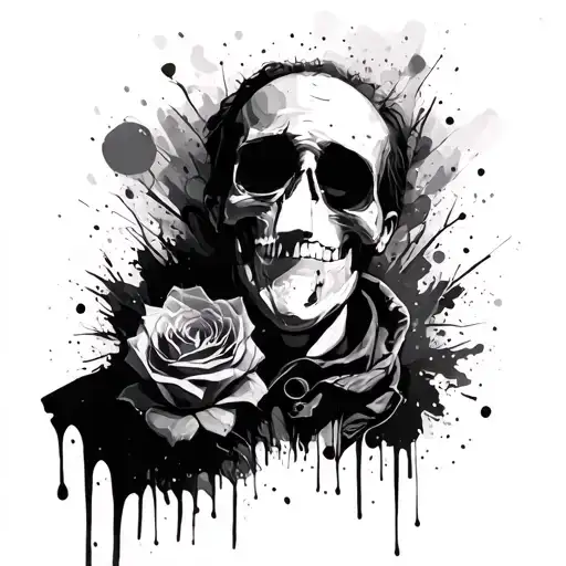 banksy art sleeve tattoo design idea