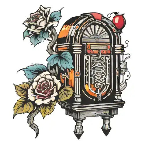 jukebox tattoo design idea