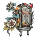 jukebox tattoo design idea