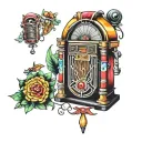 jukebox tattoo design idea