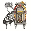jukebox tattoo design idea
