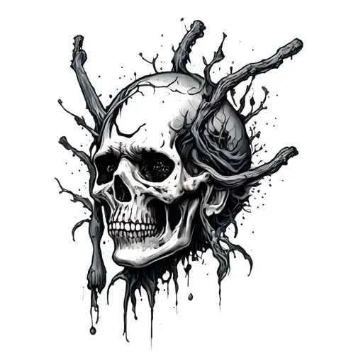 scars, pain hatred grief sorrow tattoo design idea