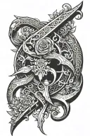 elden ring malenia blade tattoo design idea