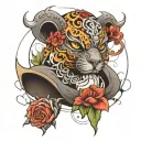 555 tattoo design idea