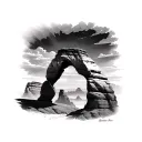 Delicate Arch tattoo design idea
