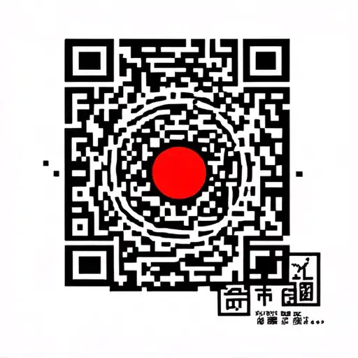 qr code for an only fans websiyesurrounded in a circle of cantonese characters  tattoo design idea