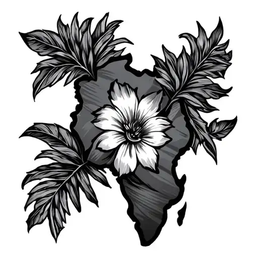 ivory coast country tattoo design idea