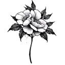 Filler Floral tattoo design idea