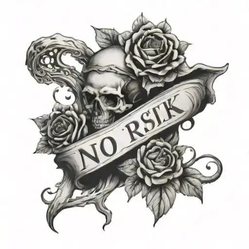 No Risk No Story tattoo design idea