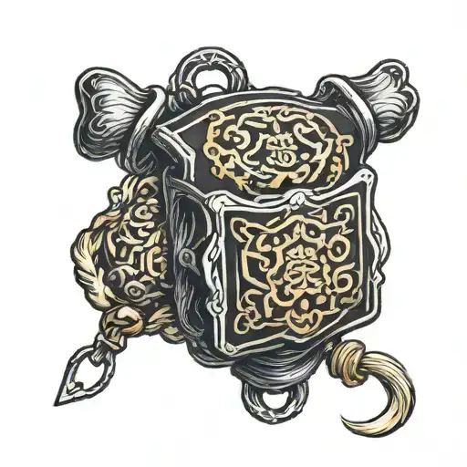 omamori charm tattoo design idea