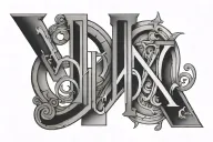 Roman numerals 2004 tattoo design idea
