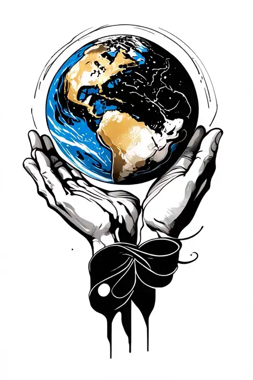 atlas holding the world tattoo design idea