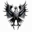 Wings Phoenix tattoo design idea