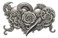 April 18th 2009 with a heart shaped lock tattoo design idea