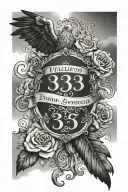 Psalm 23 Scripture tattoo design idea