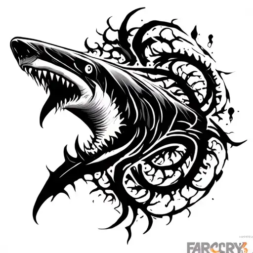 far cry 3 full "shark" skill tree tattoo tattoo design idea