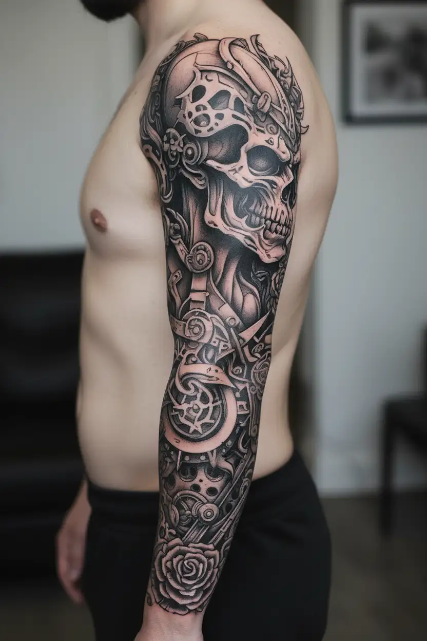 discipline hard work tattoo design idea