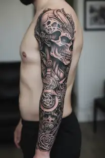 discipline hard work tattoo design idea