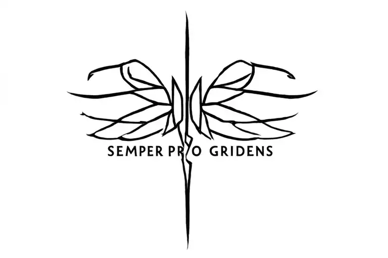 "Semper Pro Greidens" tattoo design idea