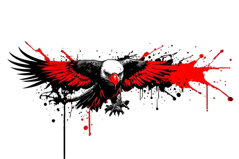Hollywood undead eagle grenade tattoo design idea