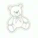 a teddy bear tattoo design idea