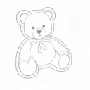 a teddy bear tattoo design idea