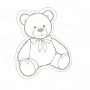 a teddy bear tattoo design idea