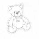 a teddy bear tattoo design idea