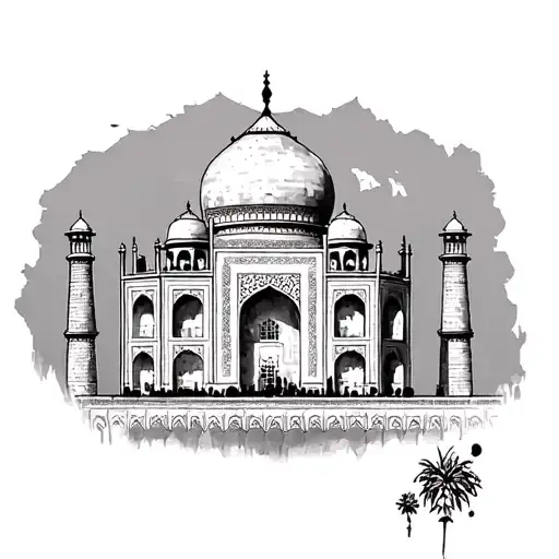 Taj Mahal new tattoo design idea