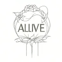 Alive album logo tattoo design idea