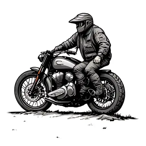 adventure riding motorcycles wild camping nature inspired tattoo tattoo design idea