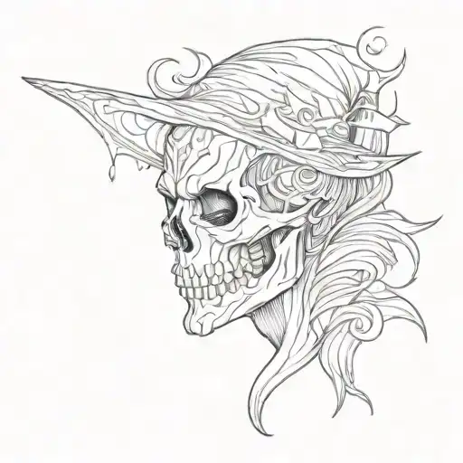 halloween tattoo design idea