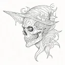 halloween tattoo design idea