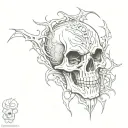 halloween tattoo design idea