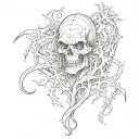 halloween tattoo design idea