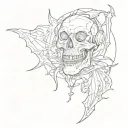 halloween tattoo design idea