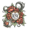 last name levy tattoo design idea