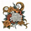 last name levy tattoo design idea