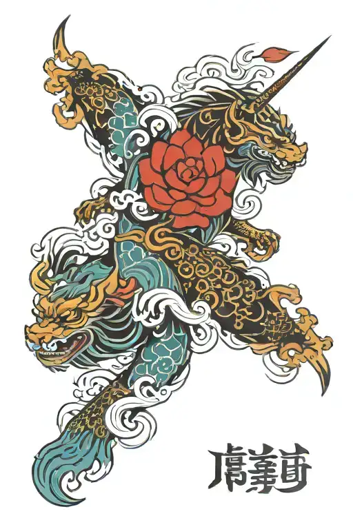 japanese tattoo in concept style tattoo design idea