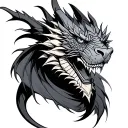 Dragon con leon tattoo design idea