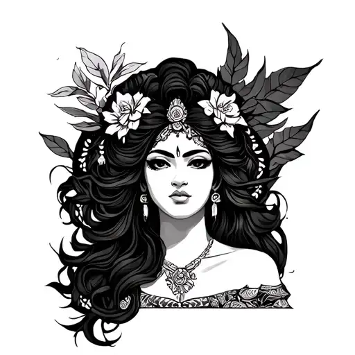 Oshun tattoo design idea