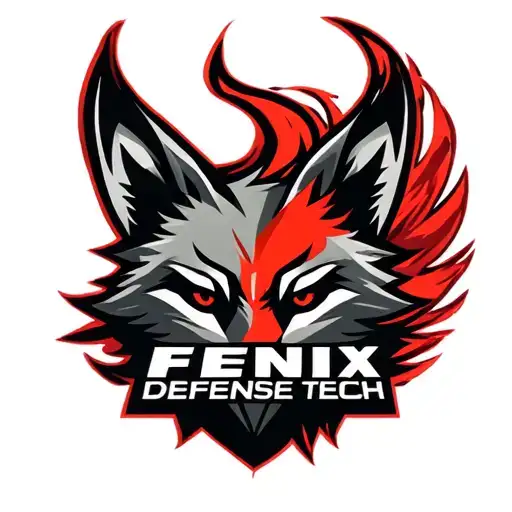 "Fenix Defense Tech" "Fenix Defense Tech" Military War Style Fox Head with Phoenix Body with strength logo tattoo design idea