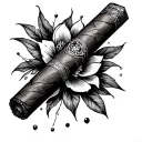 Cigar tattoo design idea