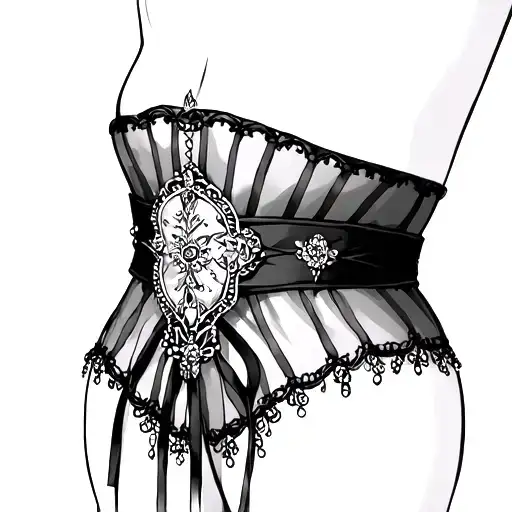 Garter Belt tattoo design idea